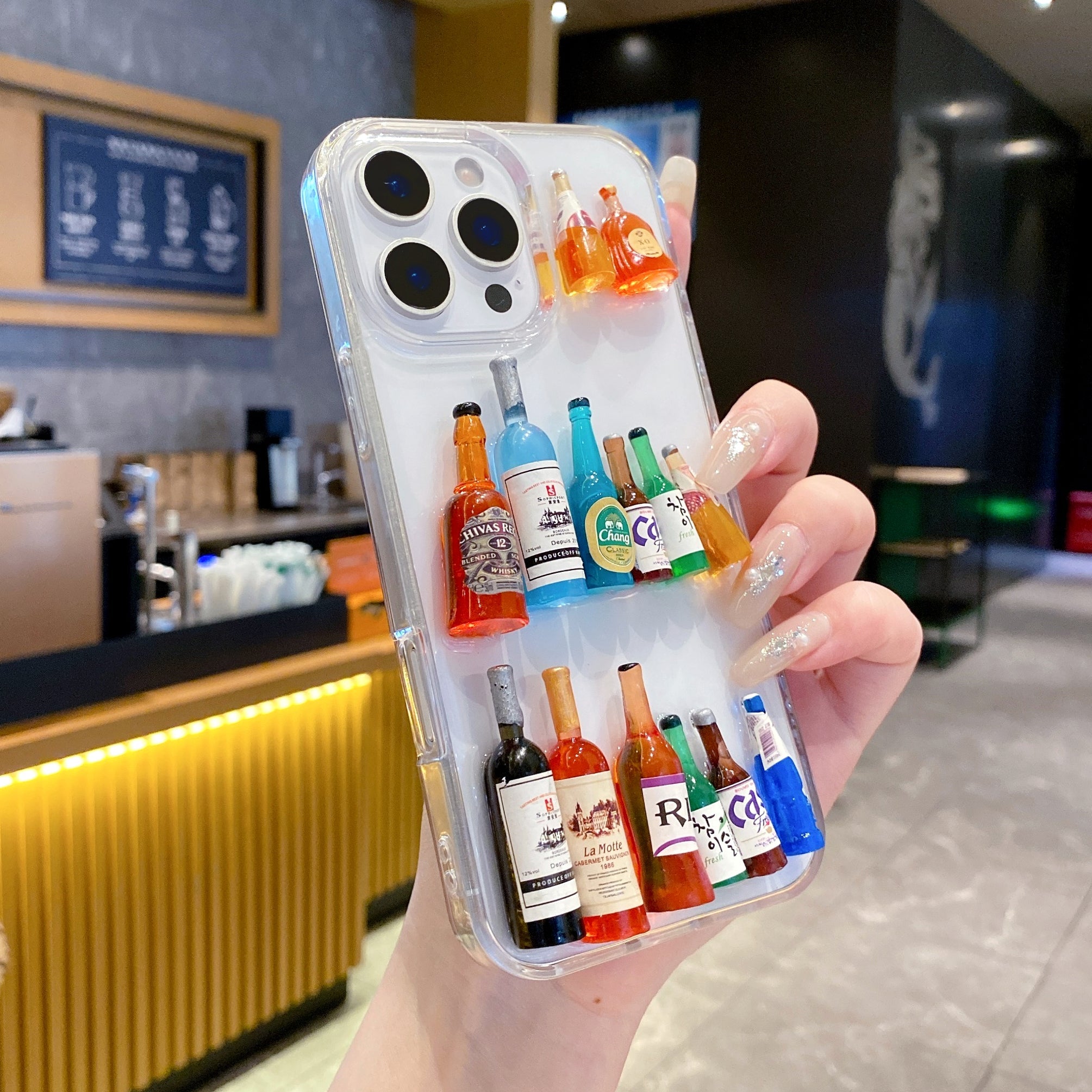 Cocktail Drinks Party Silicone Case For iPhone