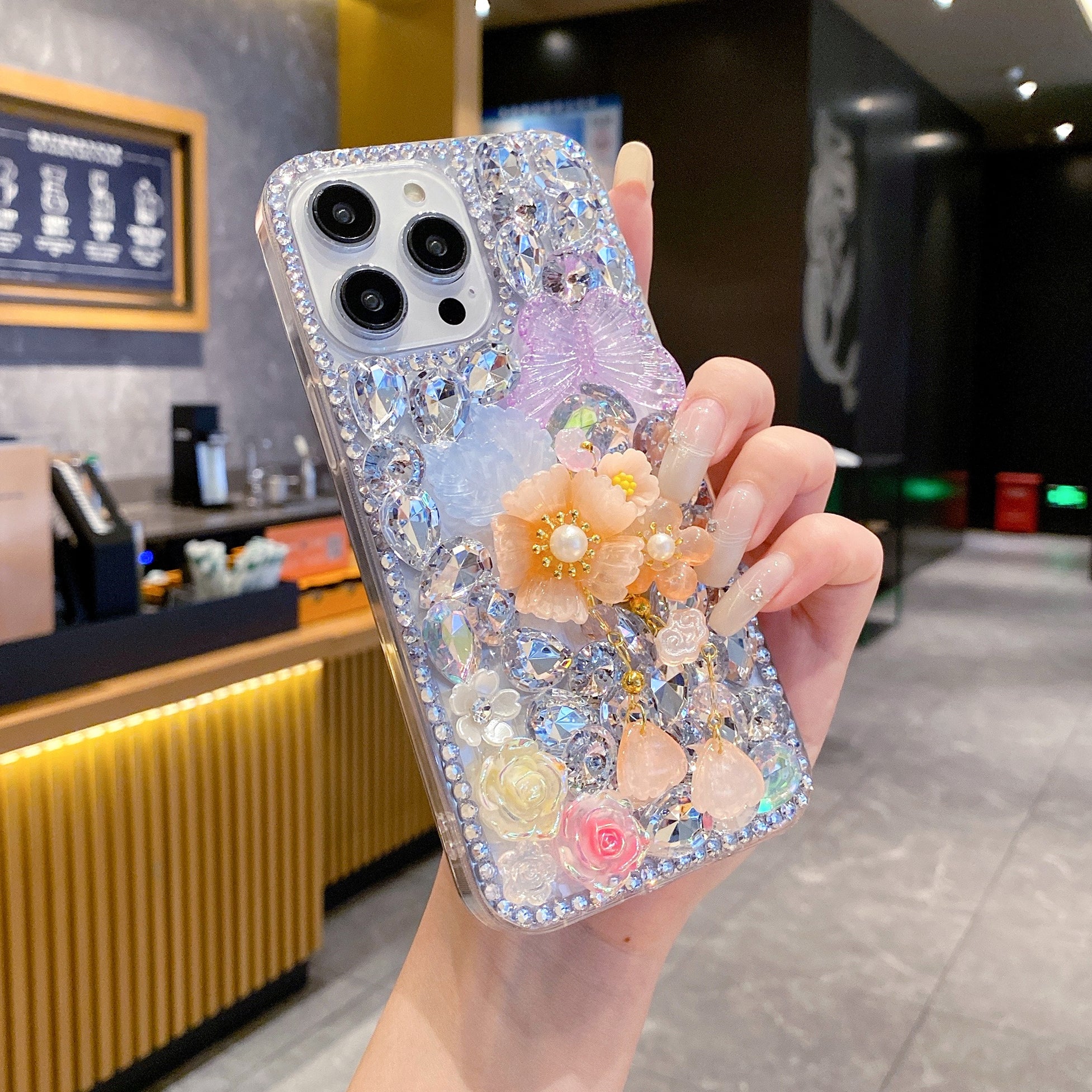 Floral Ice Queen Silicon Phone Case For iPhone