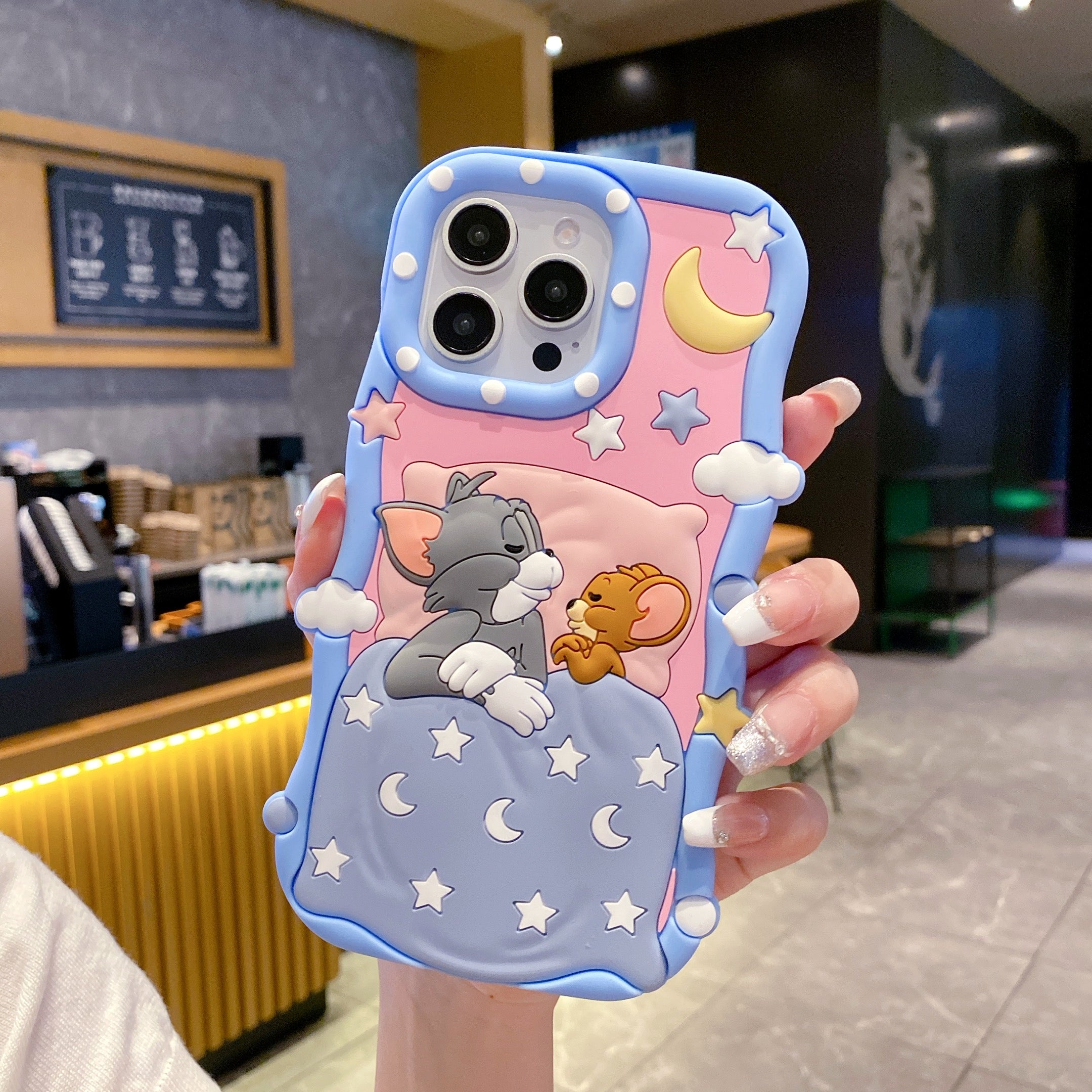 Twilight Tom & Jerry Silicone Phone Cases For iPhone