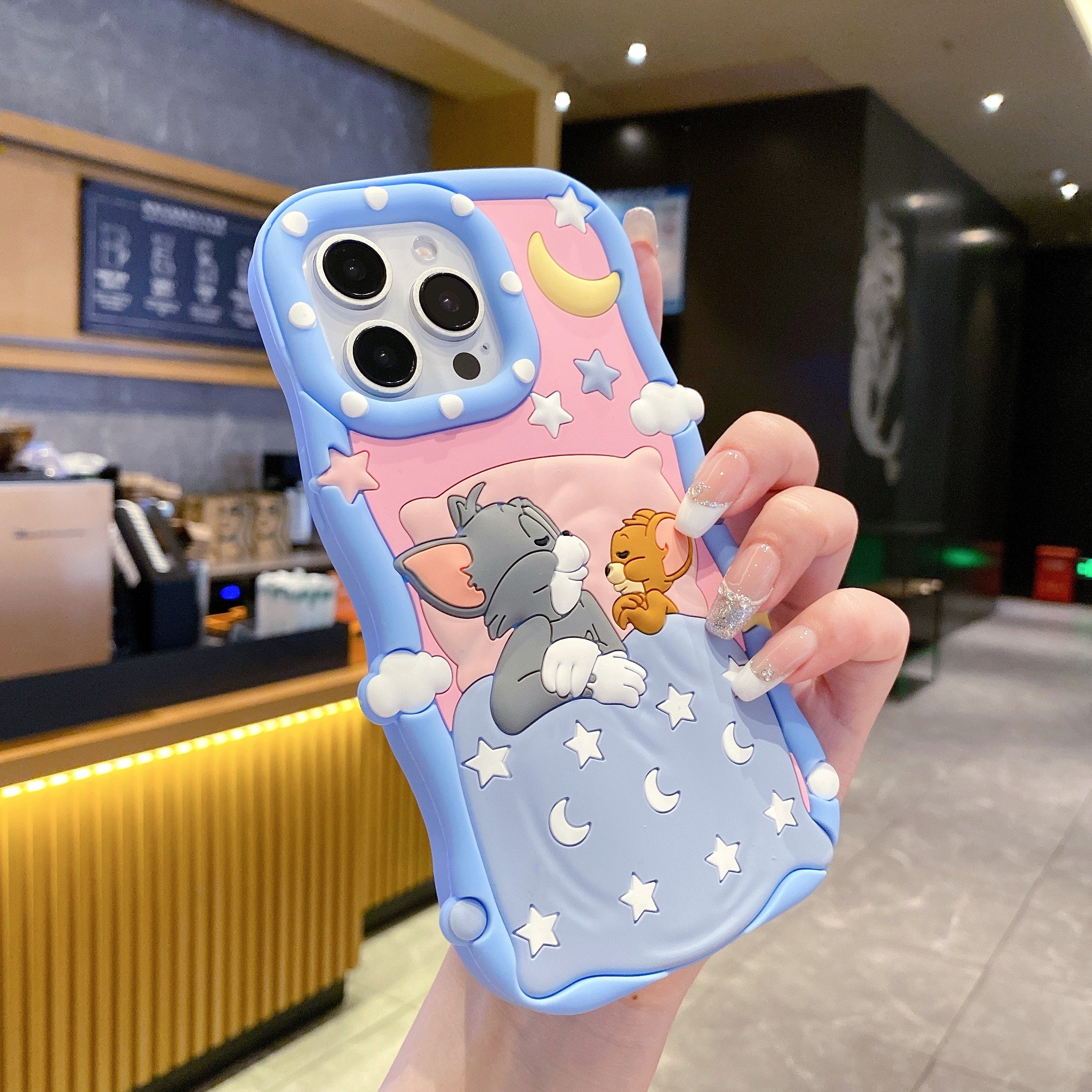 Twilight Tom & Jerry Silicone Phone Cases For iPhone
