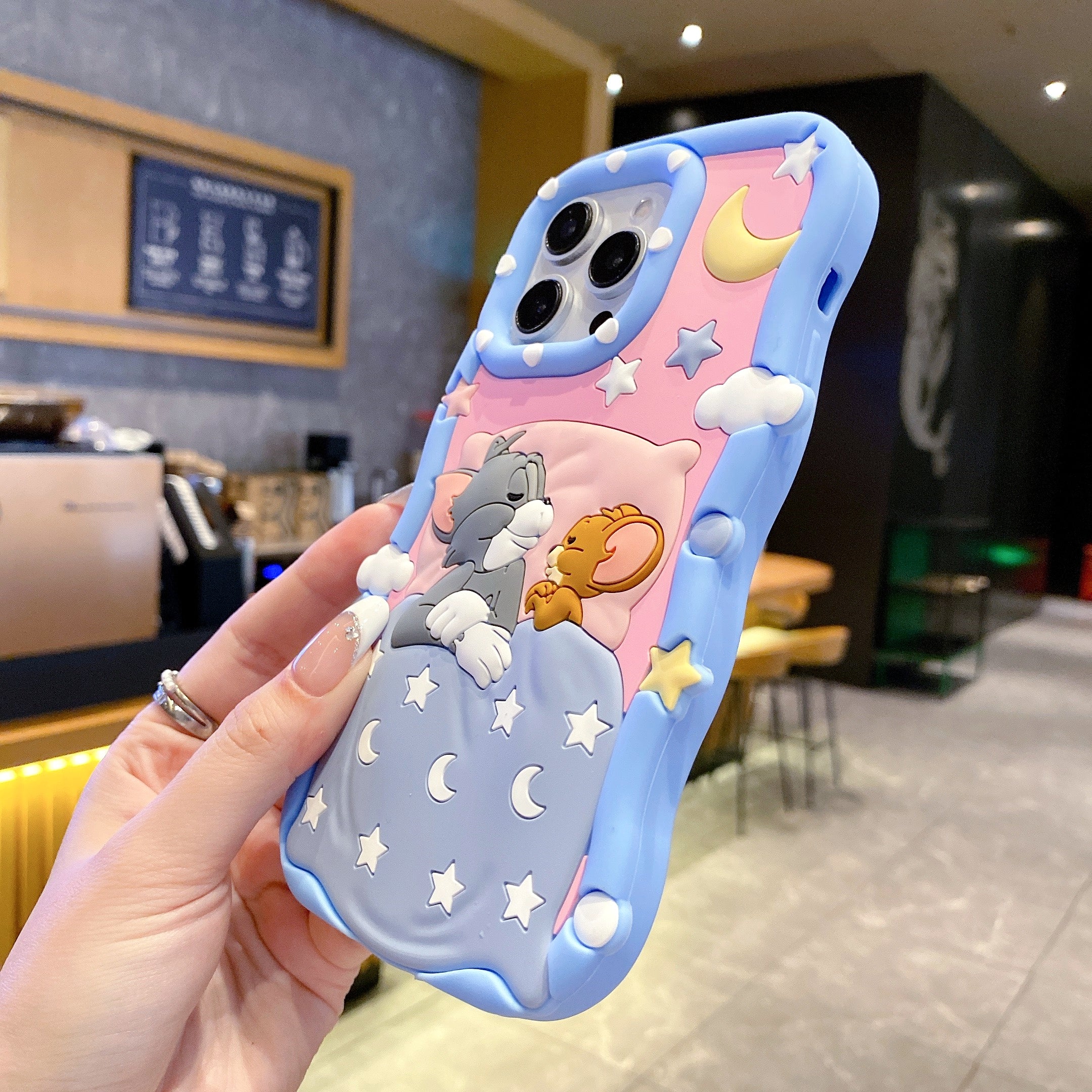 Twilight Tom & Jerry Silicone Phone Cases For iPhone