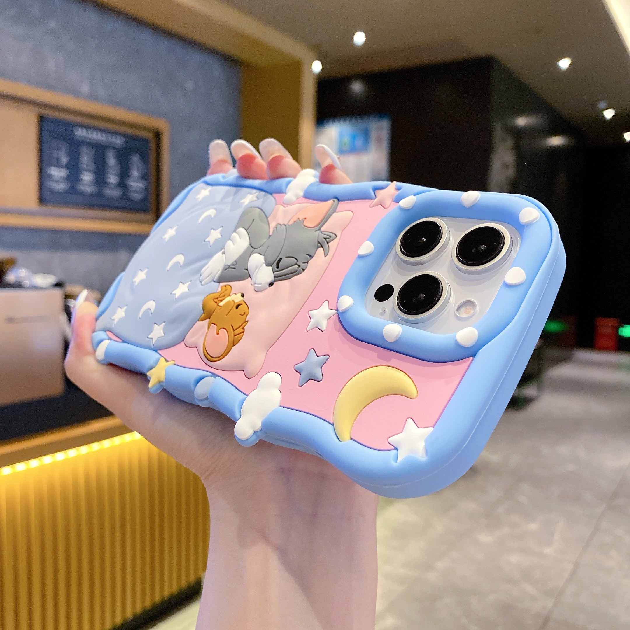 Twilight Tom & Jerry Silicone Phone Cases For iPhone
