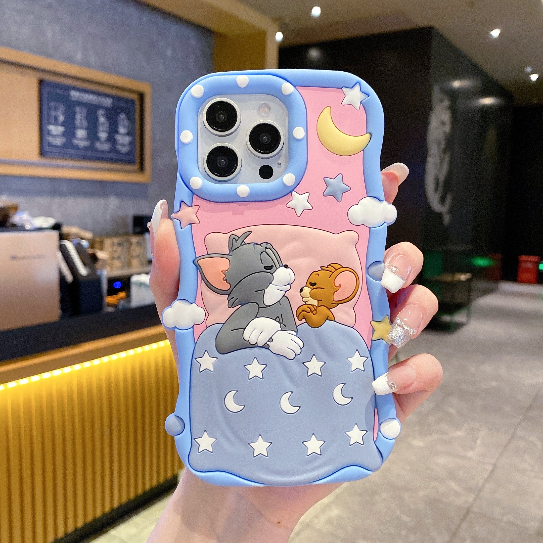 Twilight Tom & Jerry Silicone Phone Cases For iPhone