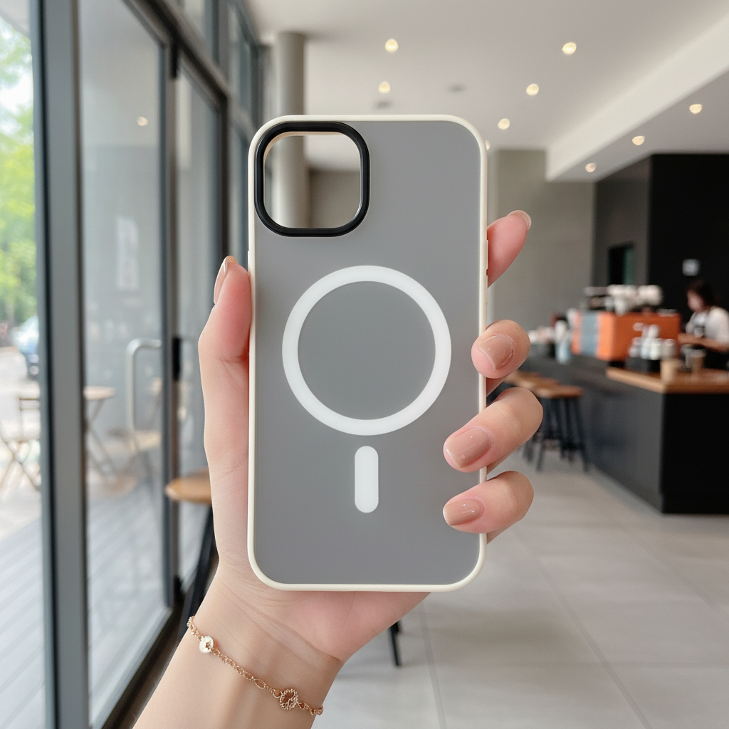 Shadow Fog Frost Wireless Charging Ready Silicone Phone Cases For iPhone